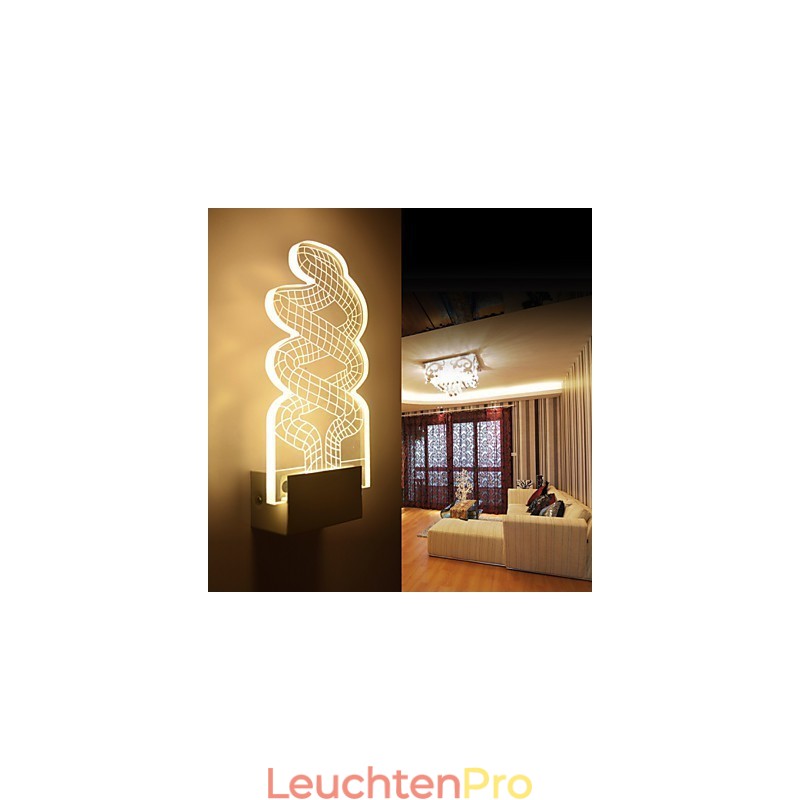 Acryl Wandleuchte PVC Lampe Licht Chip Moderne Zeitgenössische Metall