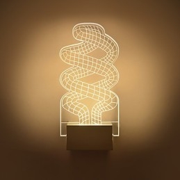 Acryl Wandleuchte PVC Lampe Licht Chip Moderne Zeitgenössische Metall