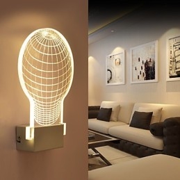 Acryl Wandleuchte PVC Lampe Licht Chip Moderne Zeitgenössische Metall