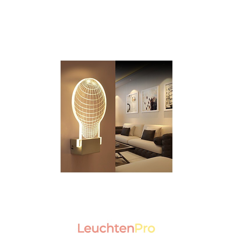 Acryl Wandleuchte PVC Lampe Licht Chip Moderne Zeitgenössische Metall