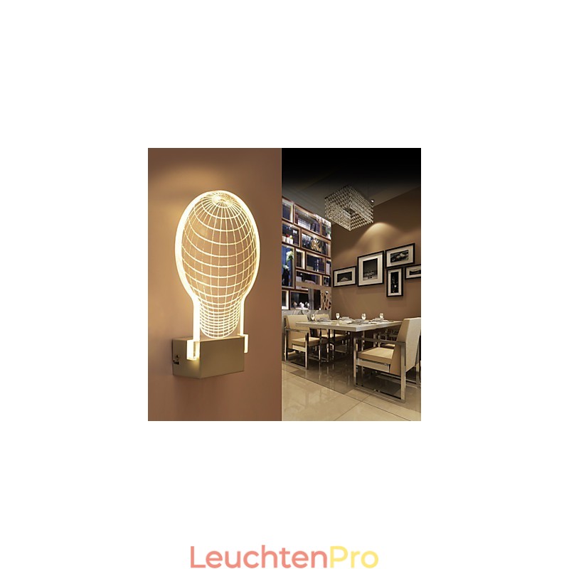 Acryl Wandleuchte PVC Lampe Licht Chip Moderne Zeitgenössische Metall