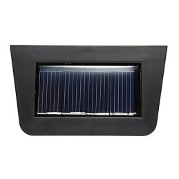 Solarbetriebene Wandleuchte mit 2 Laternen, warmgelb