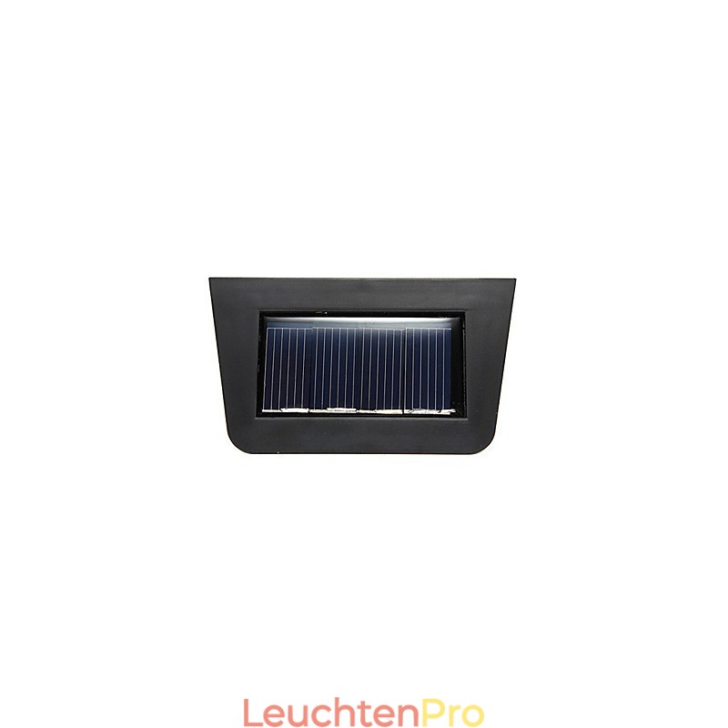 Solarbetriebene Wandleuchte mit 2 Laternen, warmgelb