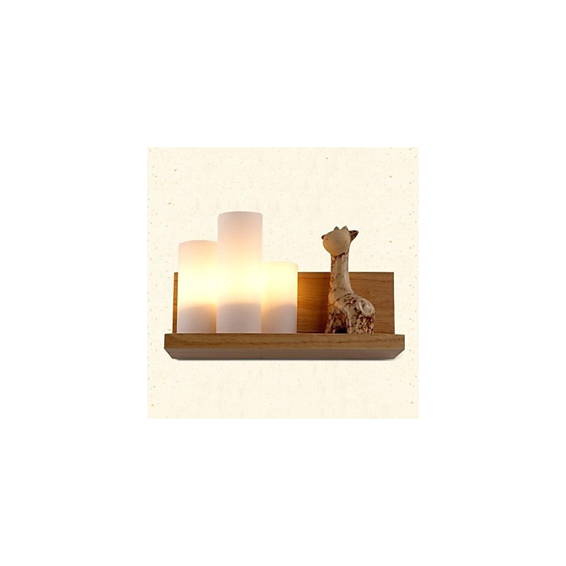 Wandleuchte Drei Lichter und Glas