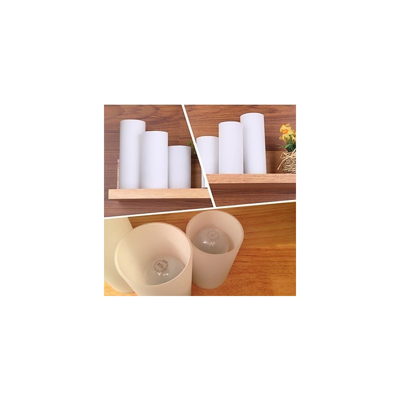 Wandleuchte Drei Lichter und Glas