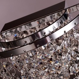 Kristall-Wandfluter Modern Metal