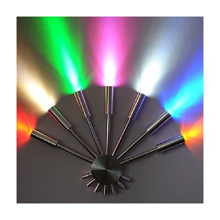 Moderne Wandleuchte mit Streulicht Fächerförmig 7 Metallstäbe Schicker Stil Moderne Wandleuchte mit Streulicht Fächerförmig 7 Metallstäbe Schicker Stil