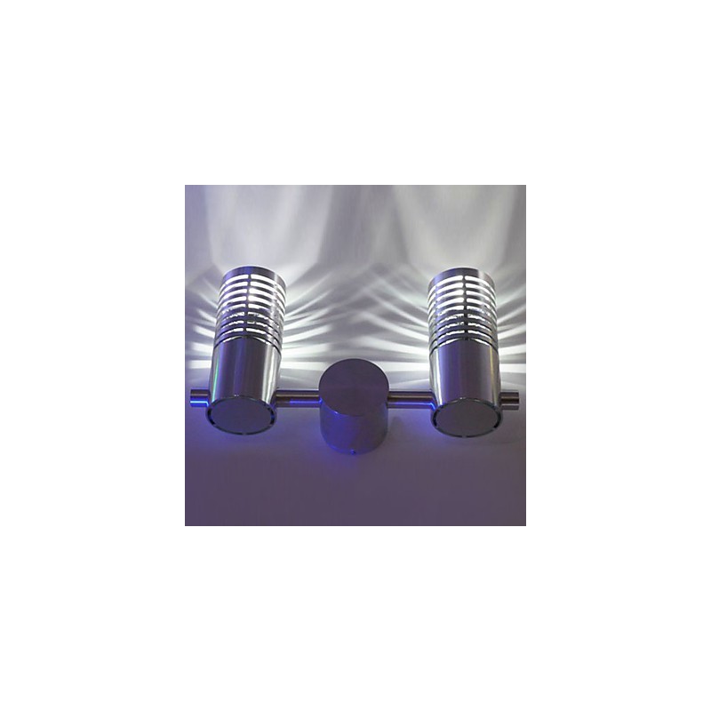 Moderne Wandleuchte mit Streulicht 2 Zylinder Sperrschicht Lichtstrahl