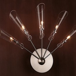 Künstlerische Kristall-Wandleuchte mit 5 Lichtern