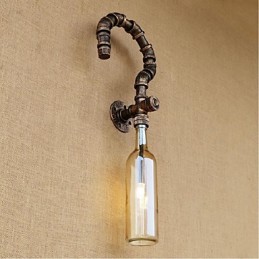 Retro American Village Creative Industry Wind Designer Wasserflasche Wandleuchte Wandleuchte Bernstein