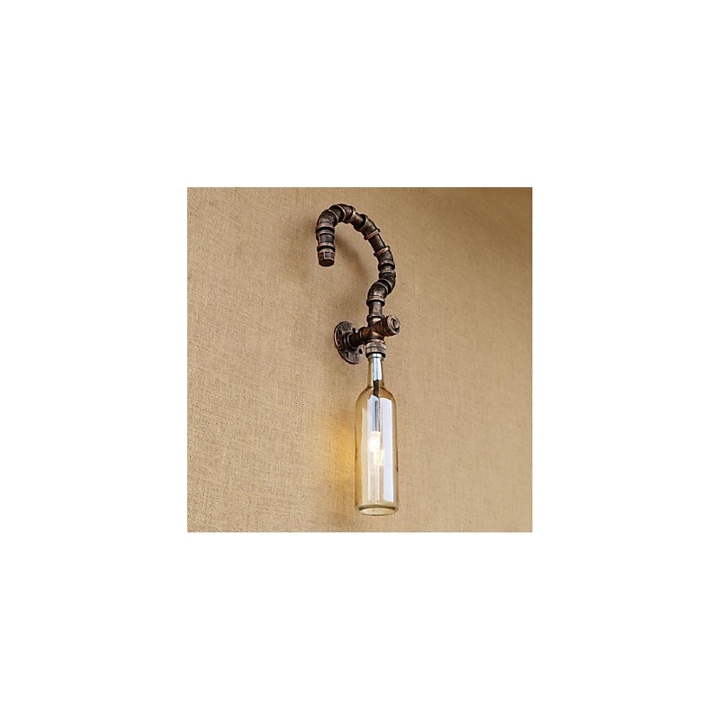 Retro American Village Creative Industry Wind Designer Wasserflasche Wandleuchte Wandleuchte Bernstein