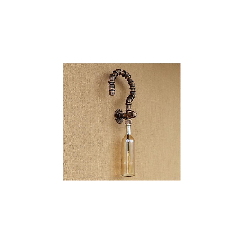 Retro American Village Creative Industry Wind Designer Wasserflasche Wandleuchte Wandleuchte Bernstein