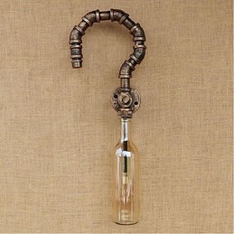 Retro American Village Creative Industry Wind Designer Wasserflasche Wandleuchte Wandleuchte Bernstein