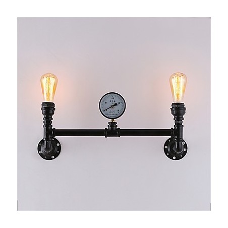 2 Köpfe Vintage Industrielle Rohr Wandleuchten Schwarz Kreative Lichter Restaurant Cafe Bar Dekoration Beleuchtung 2 Köpfe Vintage Industrielle Rohr Wandleuchten Schwarz Kreative Lichter Restaurant Cafe Bar Dekoration Beleuchtung