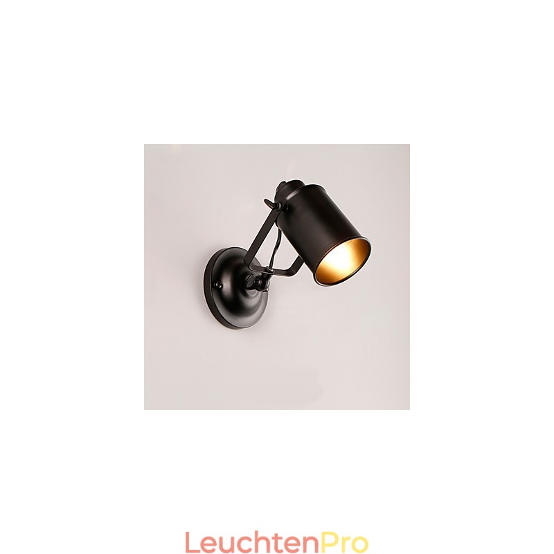 Vintage Schwarz Metall Loft Wand Leuchte Wohnzimmer Esszimmer Flur Cafe Bars Bar Wand Lampe