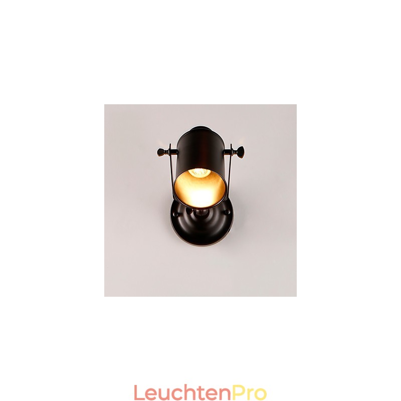 Vintage Schwarz Metall Loft Wand Leuchte Wohnzimmer Esszimmer Flur Cafe Bars Bar Wand Lampe