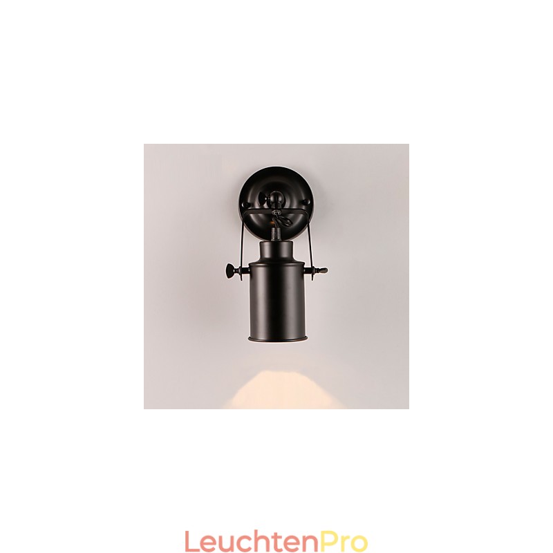 Vintage Schwarz Metall Loft Wand Leuchte Wohnzimmer Esszimmer Flur Cafe Bars Bar Wand Lampe
