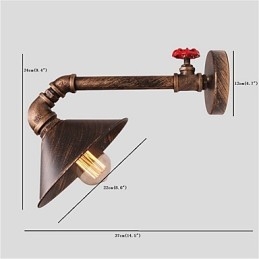 Wasserrohr Wandleuchten Retro Industriellen Stil Kreative Land Metall Restaurant Cafe Bars Stehtisch Wandleuchten