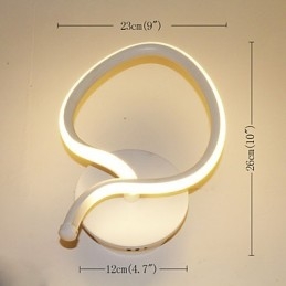 Moderne minimalistische Wandleuchte Nachttischlampe kreative Korridorlampe Aluminiumbeleuchtung