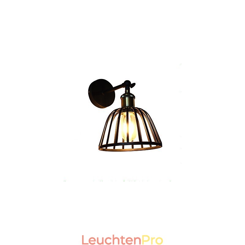 Licht lackiertem Stahl Wandleuchte dumm schwarz amerikanischen Kaffee Dekoration Retro Wandleuchte Lichtschwert Lampe an der Wand