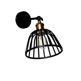 Licht lackiertem Stahl Wandleuchte dumm schwarz amerikanischen Kaffee Dekoration Retro Wandleuchte Lichtschwert Lampe an der Wand