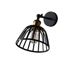 Licht lackiertem Stahl Wandleuchte dumm schwarz amerikanischen Kaffee Dekoration Retro Wandleuchte Lichtschwert Lampe an der Wand