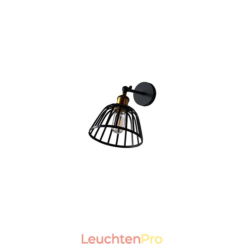 Licht lackiertem Stahl Wandleuchte dumm schwarz amerikanischen Kaffee Dekoration Retro Wandleuchte Lichtschwert Lampe an der Wand