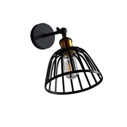 Licht lackiertem Stahl Wandleuchte dumm schwarz amerikanischen Kaffee Dekoration Retro Wandleuchte Lichtschwert Lampe an der Wand