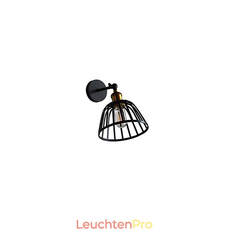Licht lackiertem Stahl Wandleuchte dumm schwarz amerikanischen Kaffee Dekoration Retro Wandleuchte Lichtschwert Lampe an der Wand