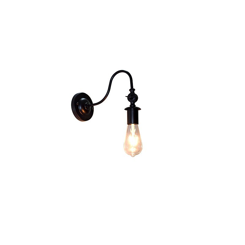 Light Buzz Wand Eisen Wandlampe Dumme schwarze Lichtschwertlampe an der Wand
