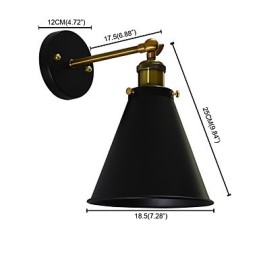 Light Buzz Paint Einzelwand Eisen Wandleuchte Dumme schwarze Lichtschwertlampe an der Wand
