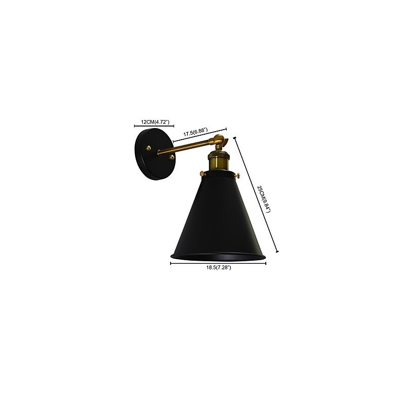 Light Buzz Paint Einzelwand Eisen Wandleuchte Dumme schwarze Lichtschwertlampe an der Wand