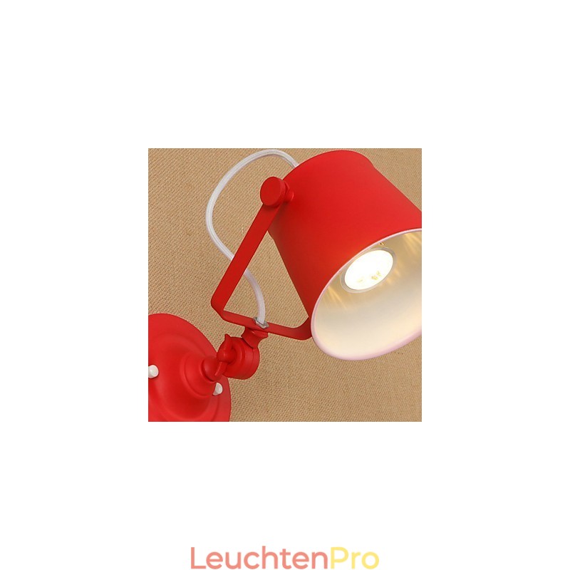 Wandleuchte, Wandlampe, Retro-Landhausstil, verstellbar, Schwenkarm, Augenschutz