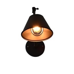 Wandleuchte Wandleuchten Wand Eisen Wandlampe dumm schwarz Lichtschwert Lampe an der Wand