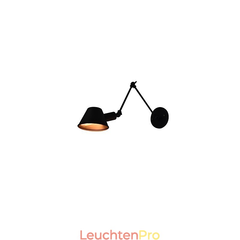 Wandleuchte Wandleuchten Wand Eisen Wandlampe dumm schwarz Lichtschwert Lampe an der Wand