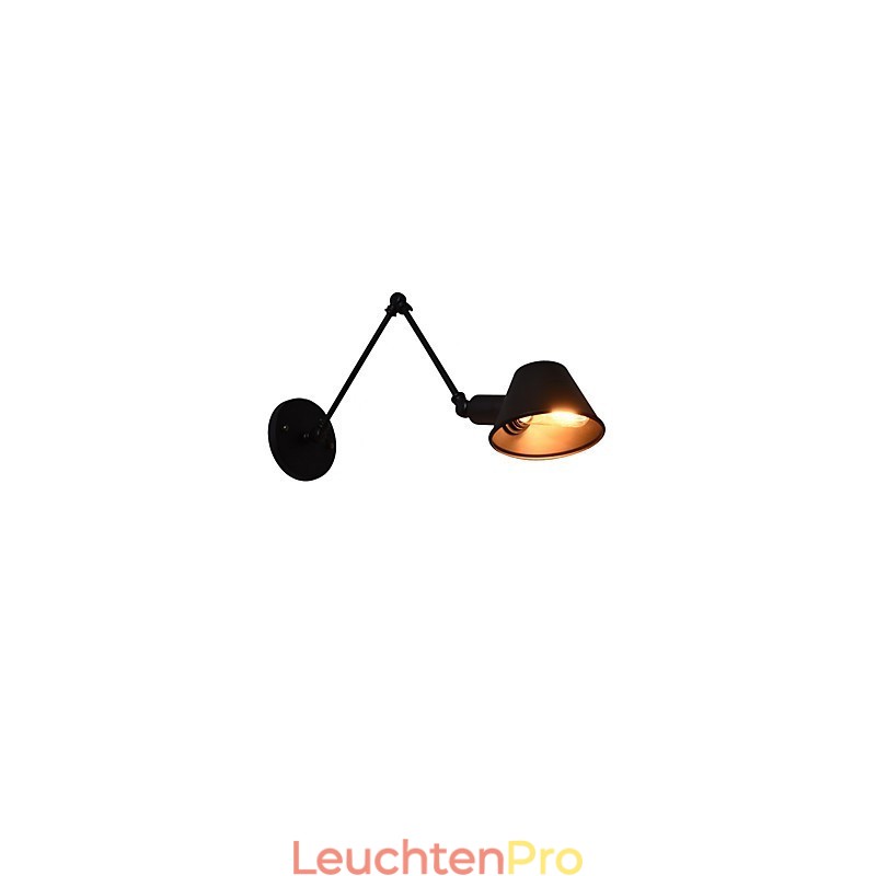 Wandleuchte Wandleuchten Wand Eisen Wandlampe dumm schwarz Lichtschwert Lampe an der Wand