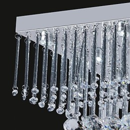 Künstlerische Deckenleuchte im Kristallperlen-Design
