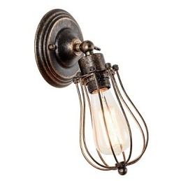 Vintage Wandleuchte Industrielle Wandleuchte Schwarz Metall Draht Käfig Wandleuchte