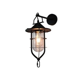 Licht lackiertem Stahl Wandleuchte dumm schwarz amerikanischen Kaffee Dekoration Retro Wandleuchte Lichtschwert Lampe an der Wand