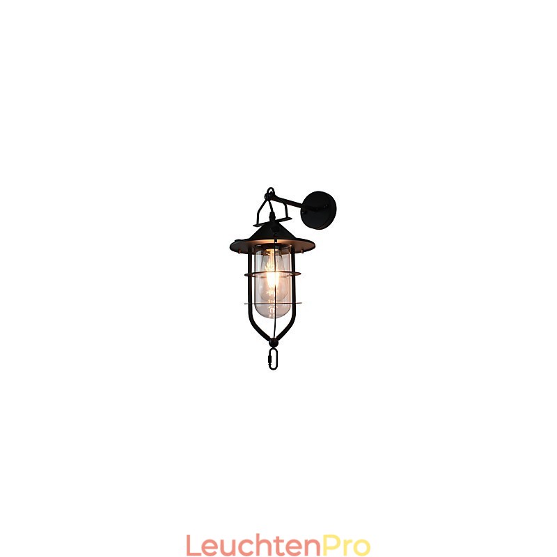 Licht lackiertem Stahl Wandleuchte dumm schwarz amerikanischen Kaffee Dekoration Retro Wandleuchte Lichtschwert Lampe an der Wand