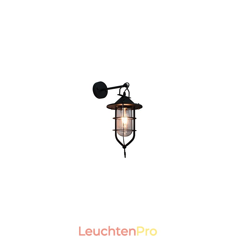 Licht lackiertem Stahl Wandleuchte dumm schwarz amerikanischen Kaffee Dekoration Retro Wandleuchte Lichtschwert Lampe an der Wand