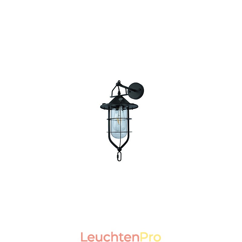 Licht lackiertem Stahl Wandleuchte dumm schwarz amerikanischen Kaffee Dekoration Retro Wandleuchte Lichtschwert Lampe an der Wand