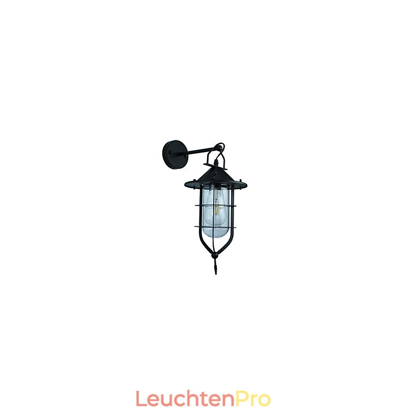 Licht lackiertem Stahl Wandleuchte dumm schwarz amerikanischen Kaffee Dekoration Retro Wandleuchte Lichtschwert Lampe an der Wand