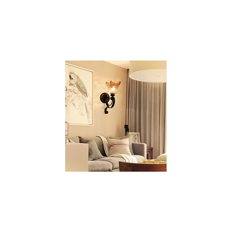 Wandleuchte Einfache Wohnzimmerleuchte Eisen Dekorative Schlafzimmer Nachttischlampe Flurlampe