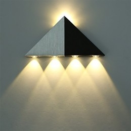 Moderne Dreieck-Wandleuchter-Leuchte für den Innenbereich, Flur, Up- und Down-Wandleuchte, Spot-Licht, Aluminium, dekorative Beleuchtung für Studio-Restaurants