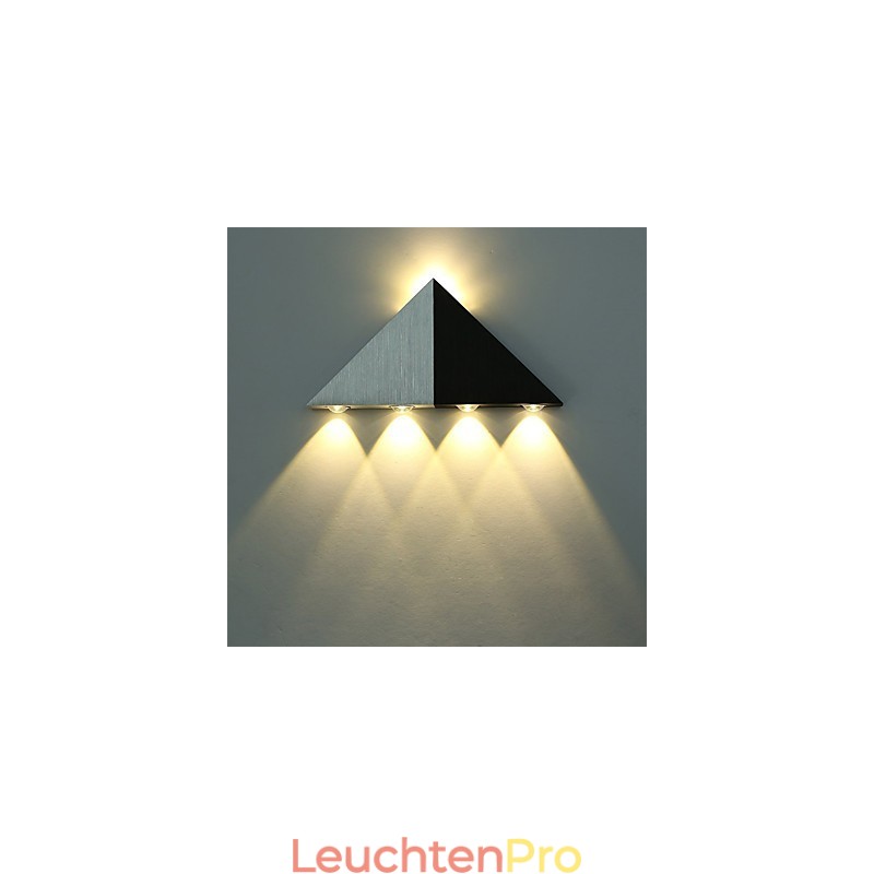 Moderne Dreieck-Wandleuchter-Leuchte für den Innenbereich, Flur, Up- und Down-Wandleuchte, Spot-Licht, Aluminium, dekorative Beleuchtung für Studio-Restaurants