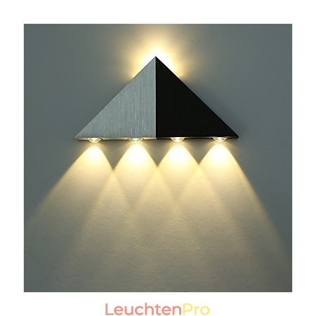 Moderne Dreieck-Wandleuchter-Leuchte für den Innenbereich, Flur, Up- und Down-Wandleuchte, Spot-Licht, Aluminium, dekorative Beleuchtung für Studio-Restaurants Moderne Dreieck-Wandleuchter-Leuchte für den Innenbereich, Flur, Up- und Down-Wandleuchte, Spot-Licht, Aluminium, dekorative Beleuchtung für Studio-Restaurants