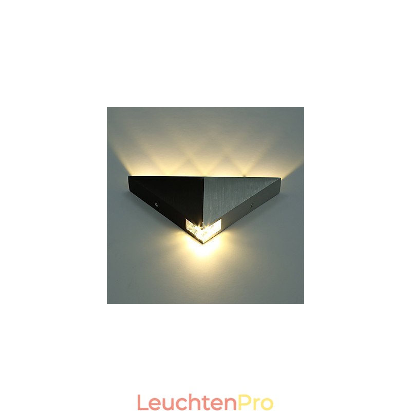 Moderne Dreieck-Wandleuchter-Leuchte für den Innenbereich, Flur, Up- und Down-Wandleuchte, Spot-Licht, Aluminium, dekorative Beleuchtung für Studio-Restaurants