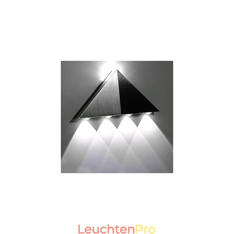 Moderne Dreieck-Wandleuchter-Leuchte für den Innenbereich, Flur, Up- und Down-Wandleuchte, Spot-Licht, Aluminium, dekorative Beleuchtung für Studio-Restaurants