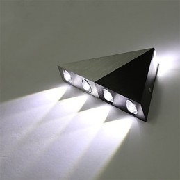 Moderne Dreieck-Wandleuchter-Leuchte für den Innenbereich, Flur, Up- und Down-Wandleuchte, Spot-Licht, Aluminium, dekorative Beleuchtung für Studio-Restaurants